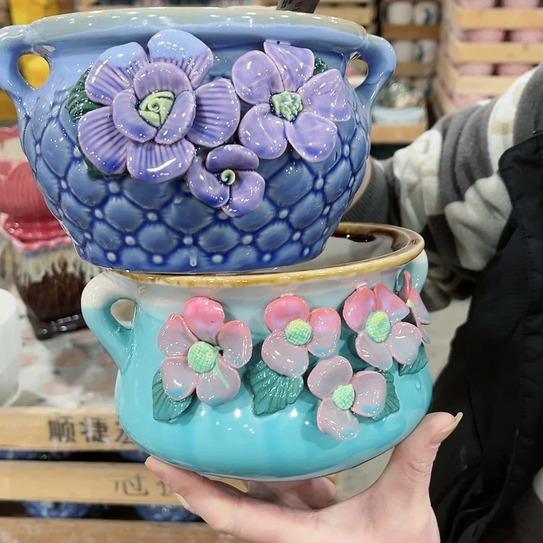 【闪购商品】陶瓷陶瓷多肉植物花盆