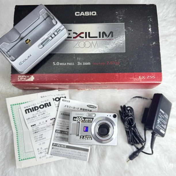 99新 Casio/卡西欧 卡西欧z55 原盒原充 500w像素 屏幕贴膜中文