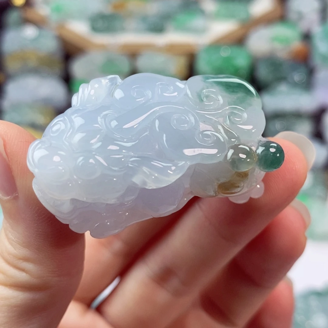 翡翠未镶嵌颈饰天然