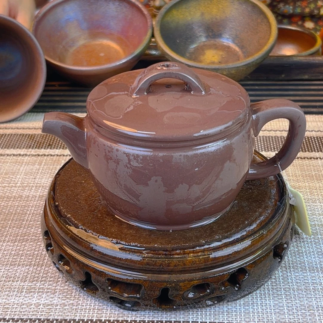 茶壶紫砂深井紫泥220cc