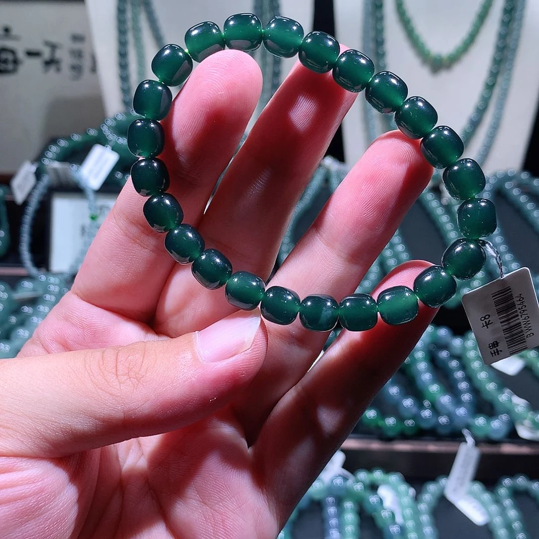 未镶嵌手链翡翠天然a货翡翠手串7.8