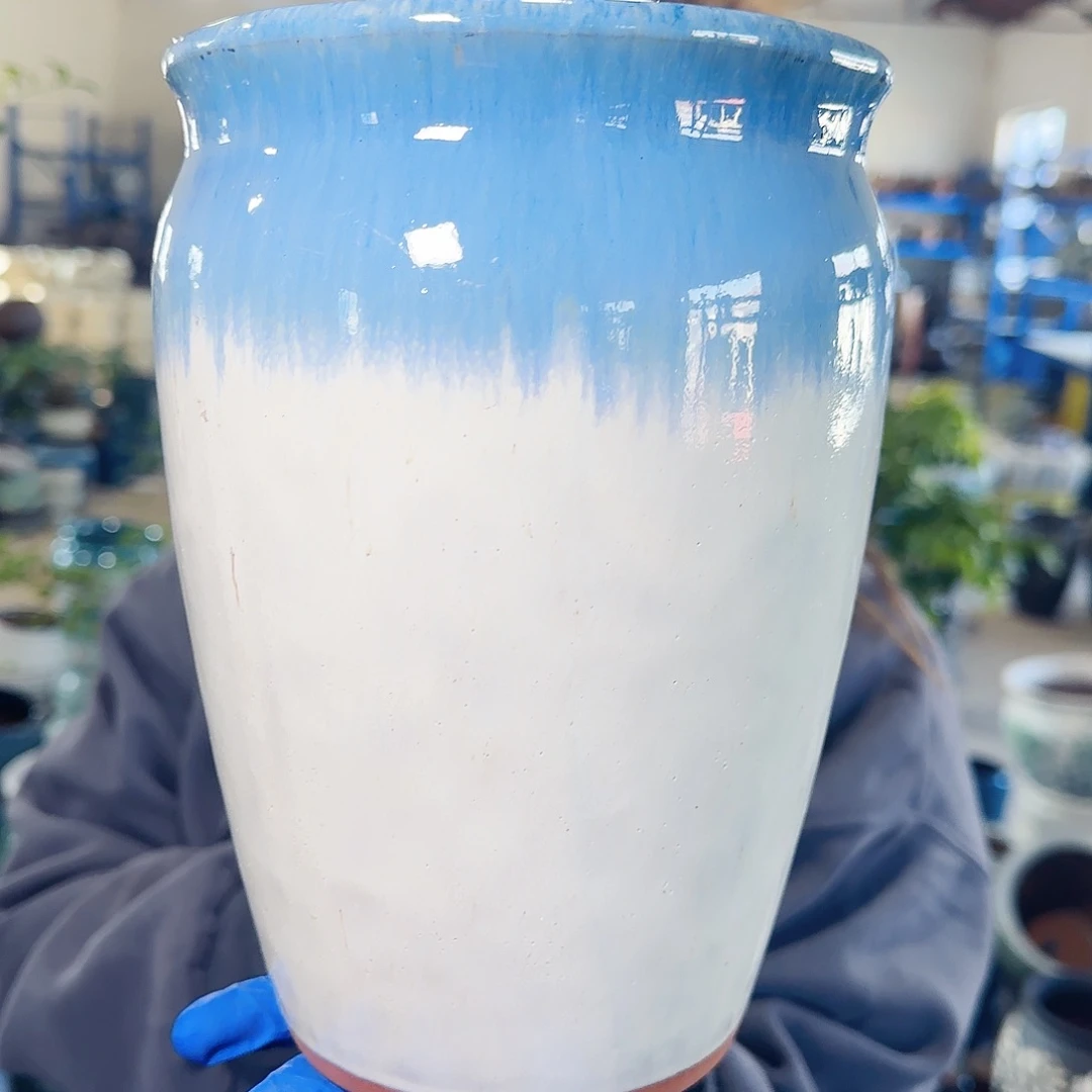 紫砂花盆高20口15