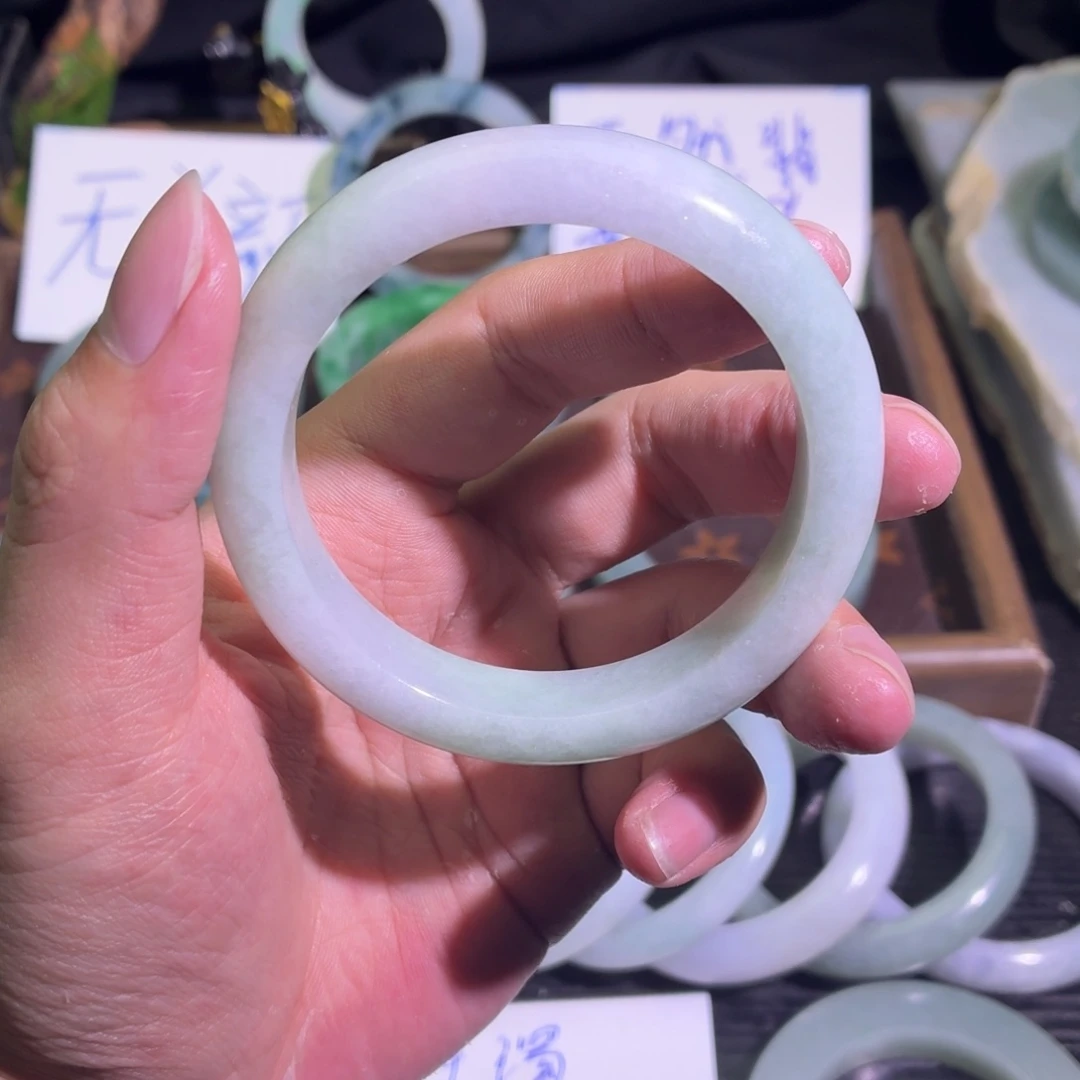 定制翡翠未镶嵌天然纹理随机，追求完美者慎拍