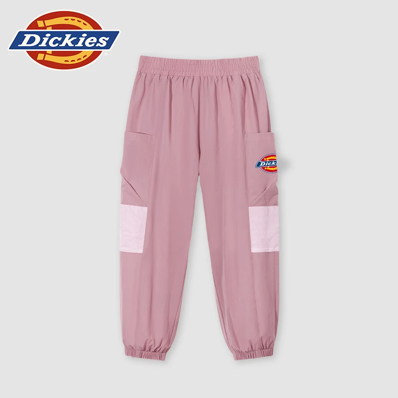 Dickies童装女童裤子夏季女小童粉色洋气工装裤儿童凉感运动夏装