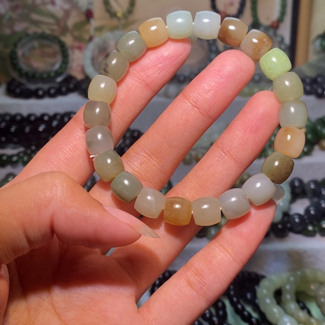 和田玉未镶嵌手链