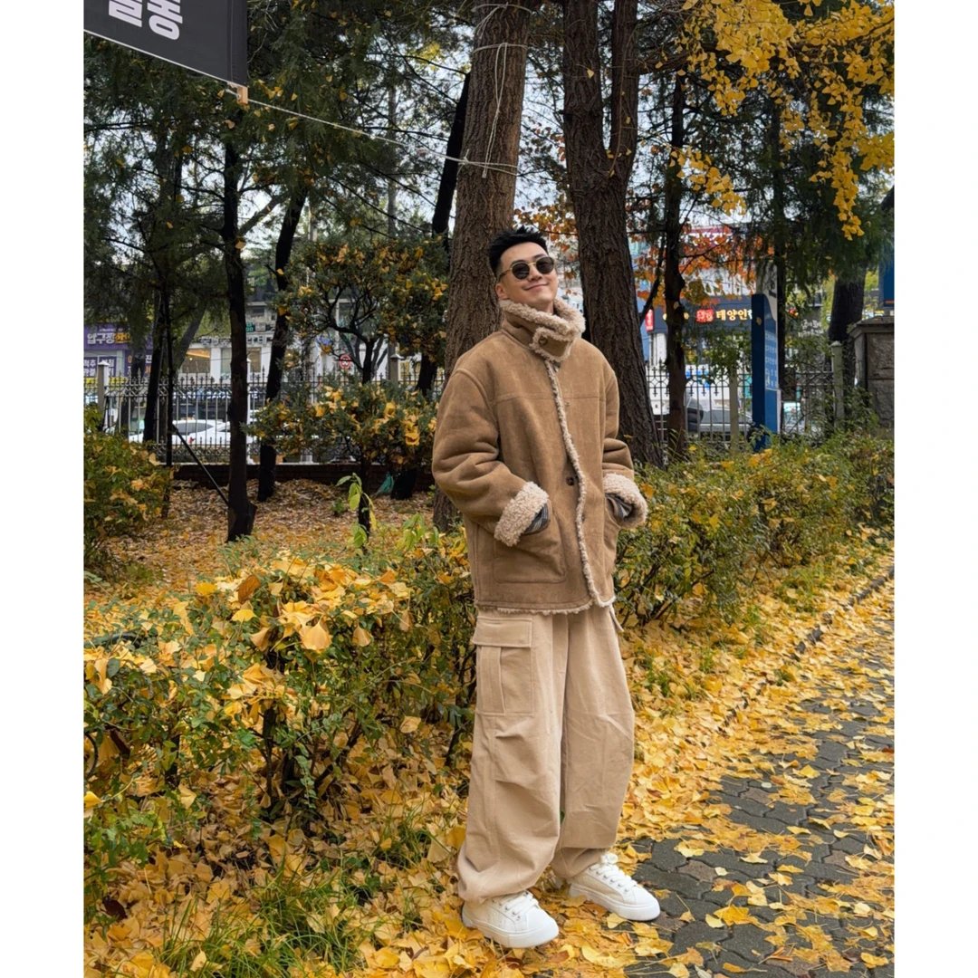 RICH陈发财【枫糖棕/双面皮毛一体款】两面可穿！必留款夹克外套8166