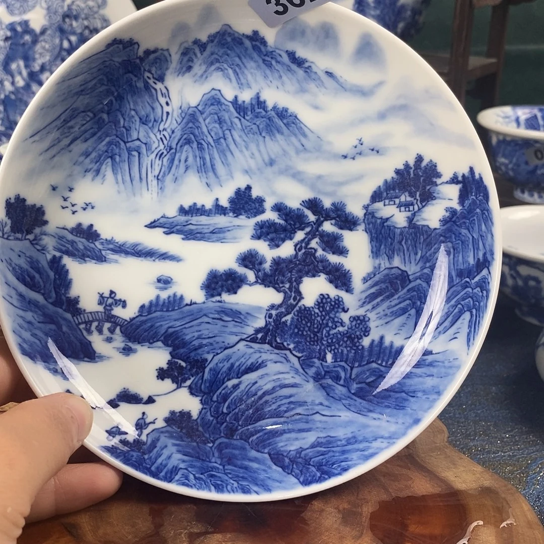 瓷片景德镇手绘青花茶器362
