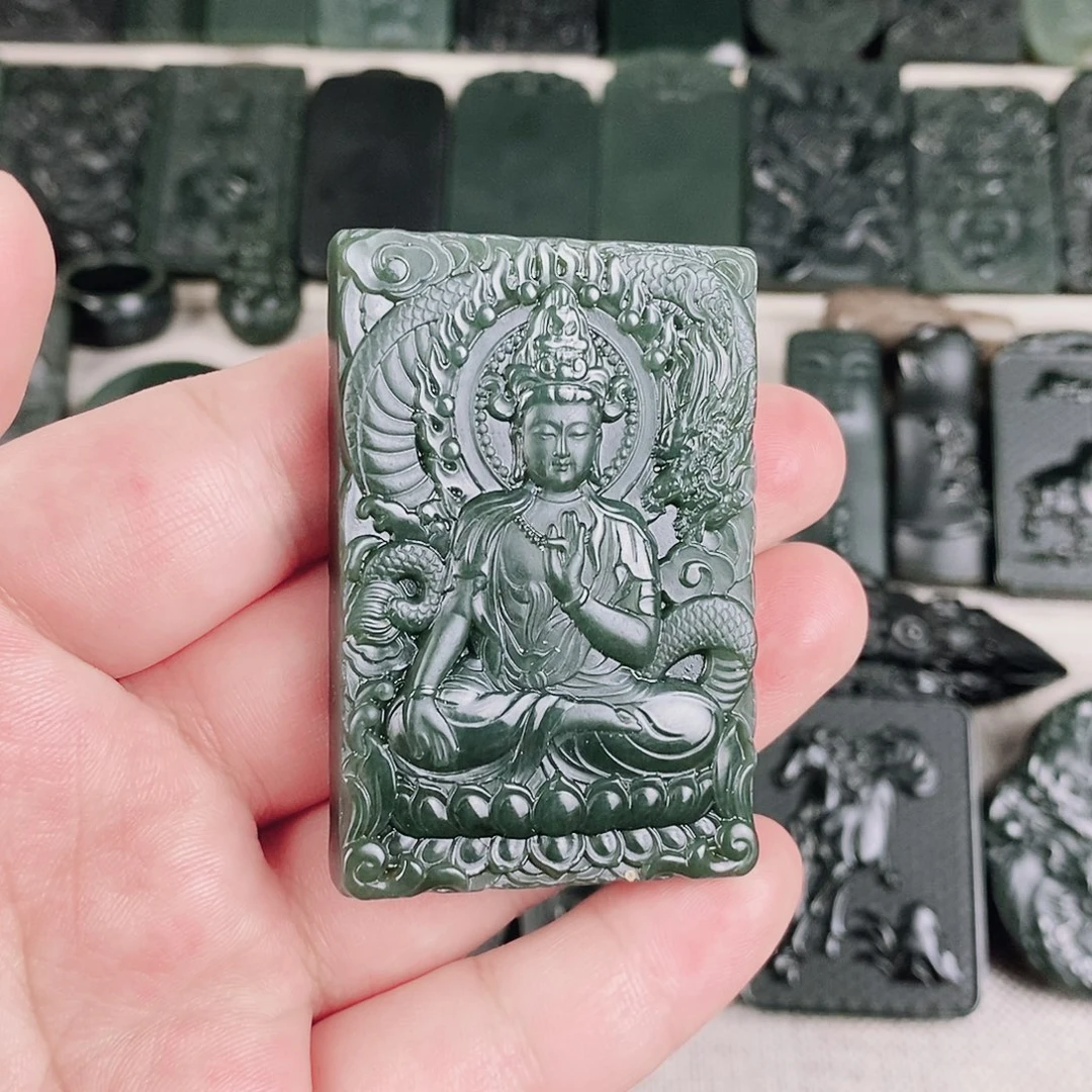 和田玉未镶嵌颈饰