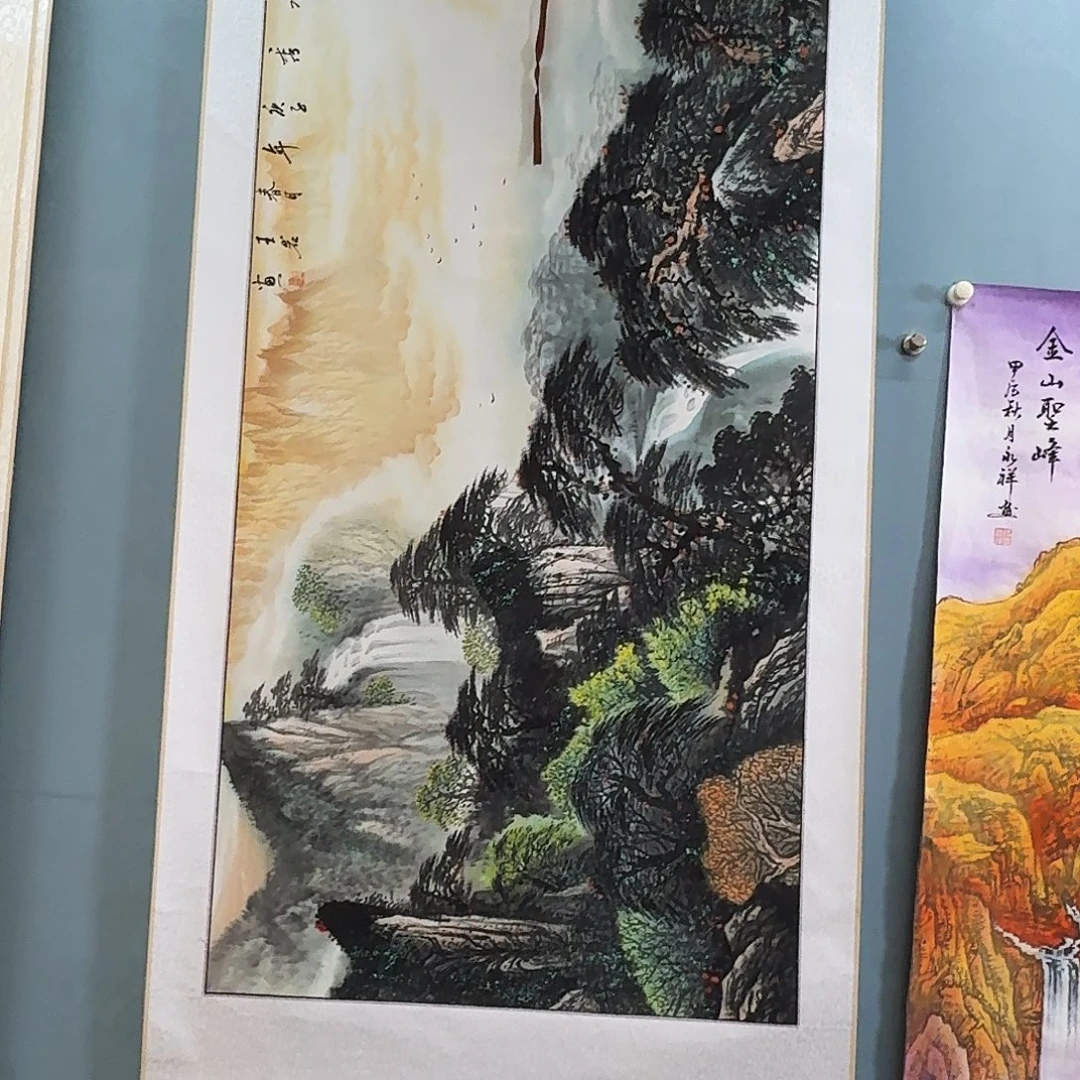 纯手绘国画作品好看四尺