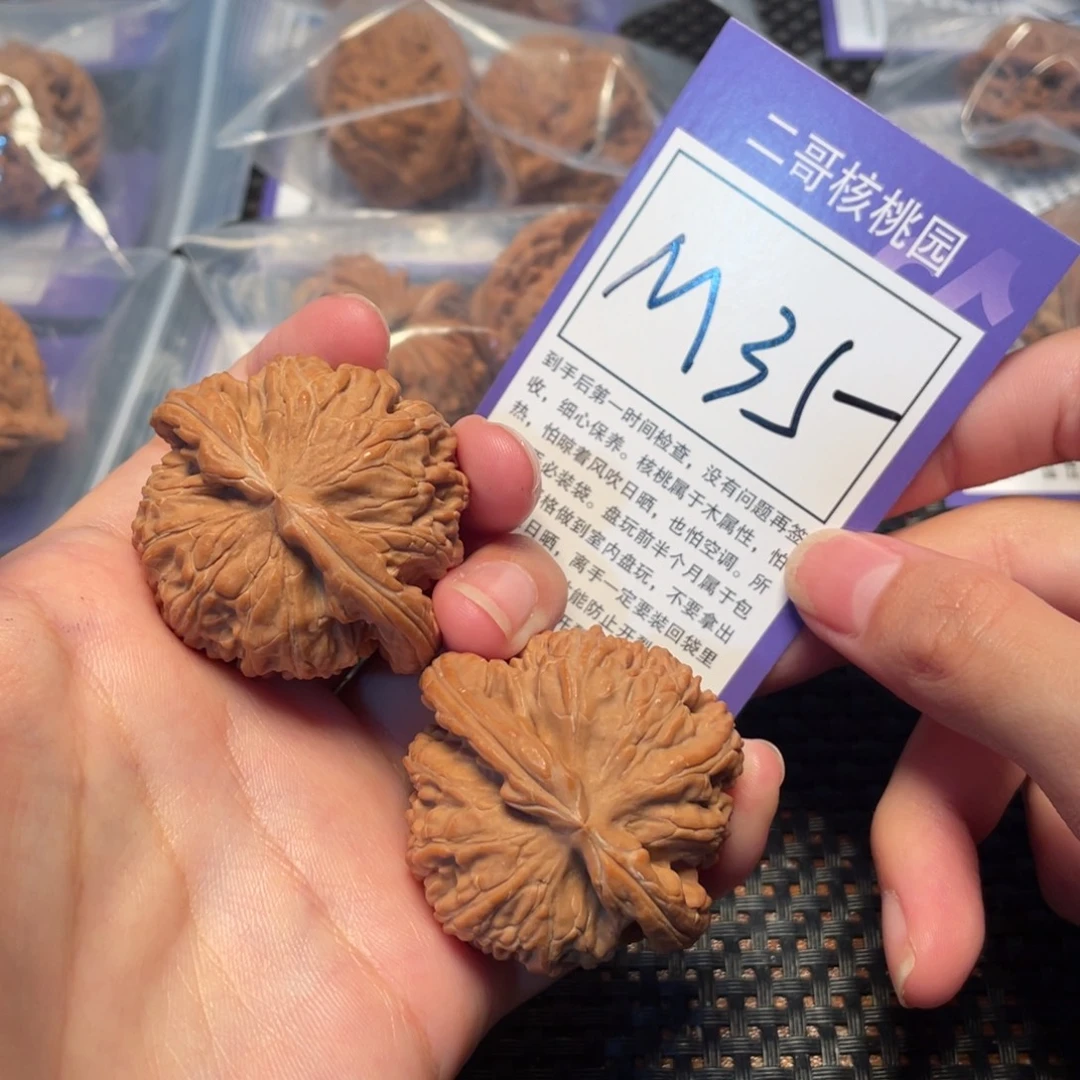 把件桃核M35号白狮子44