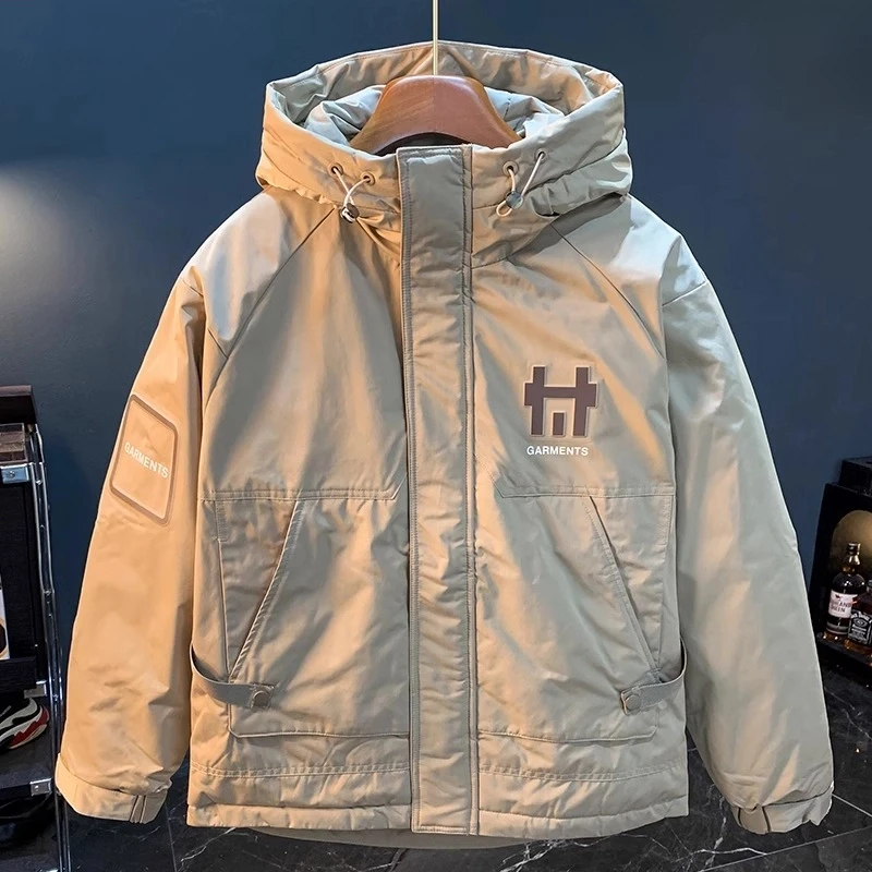 Cebrodz生高端男羽绒服冬季保暖连帽宽松冲锋衣2024年新款