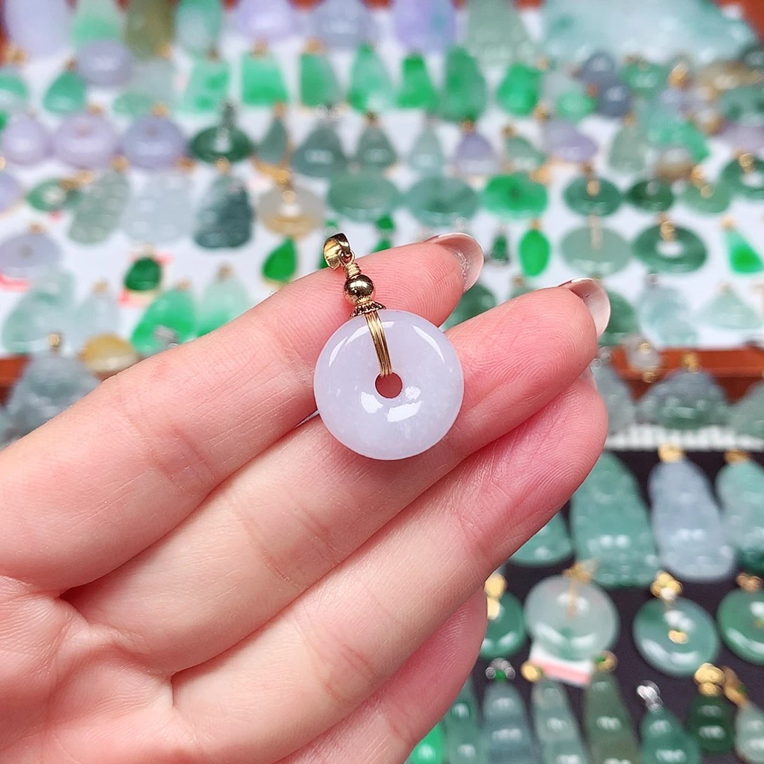 翡翠颈饰未镶嵌天然翡翠A货