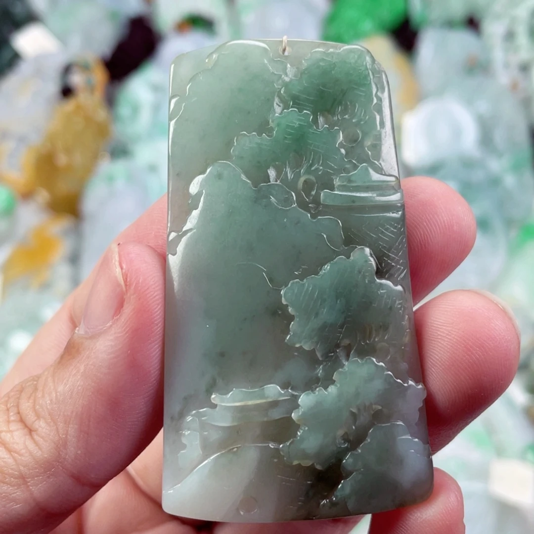 翡翠未镶嵌吊坠(不含链)