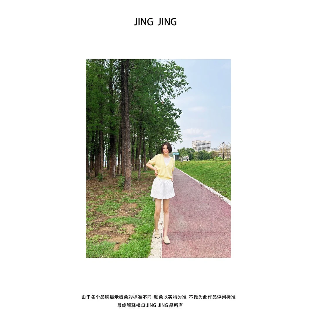 JING JING推荐【AO白色短裤】百搭修身显瘦短裤