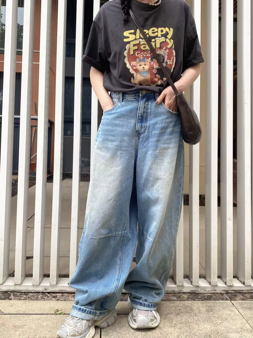 【夏季新款】极简风牛仔裤直筒常规款简约长裤