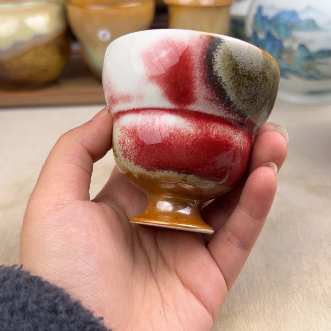 杯纯手工柴烧主人杯