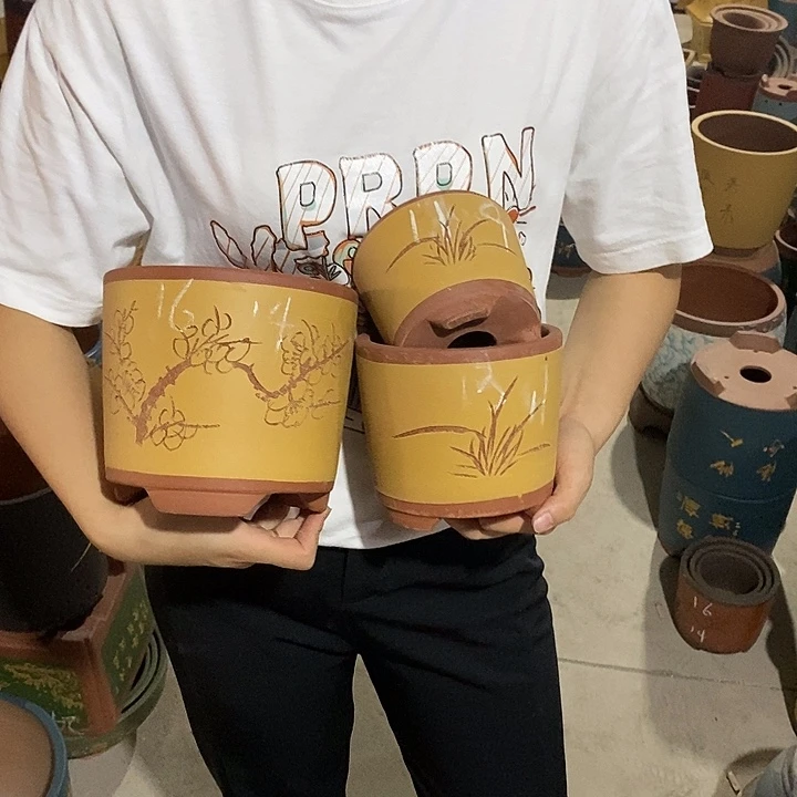 紫砂花盆紫砂花盆