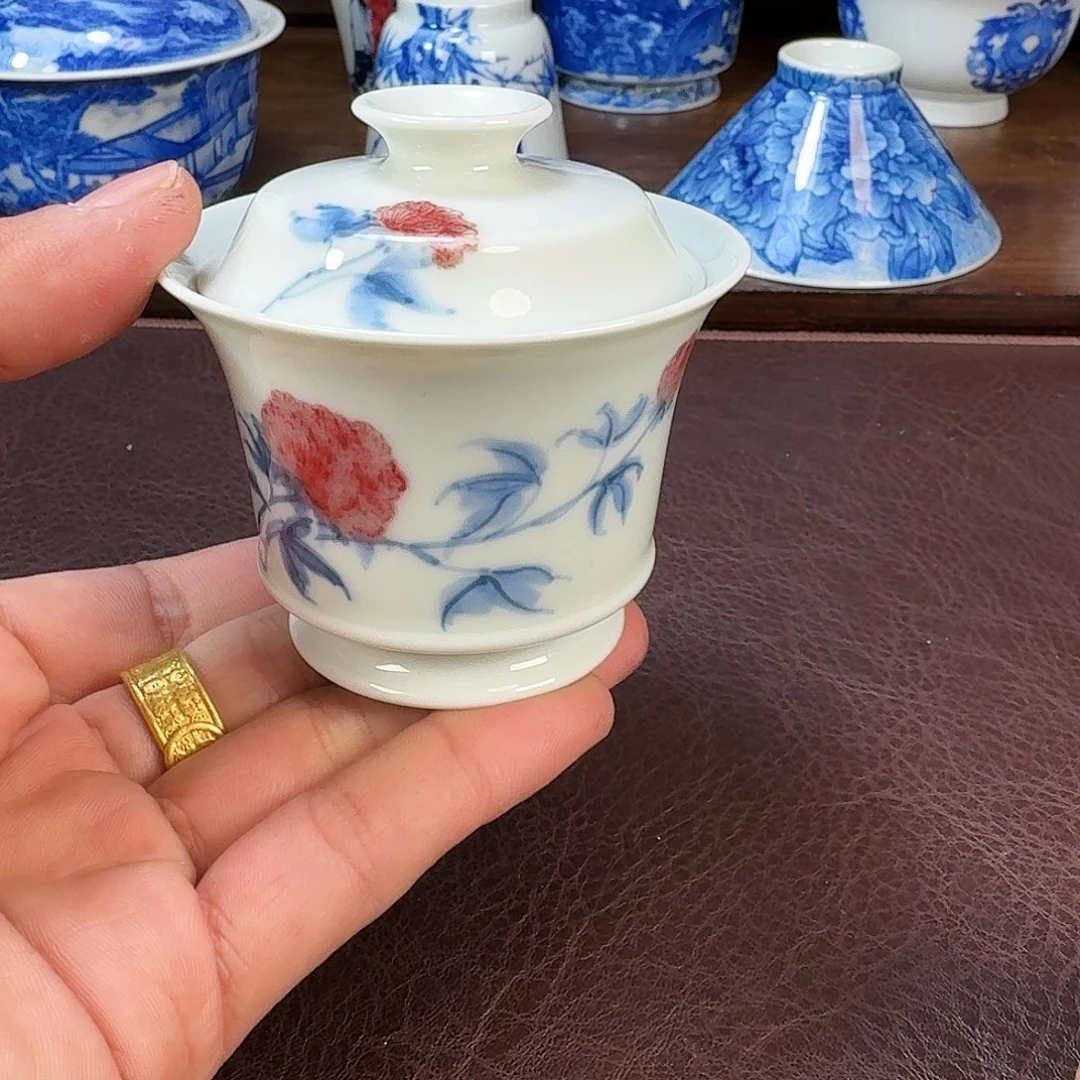 瓷片现代景德镇陶瓷手绘茶具