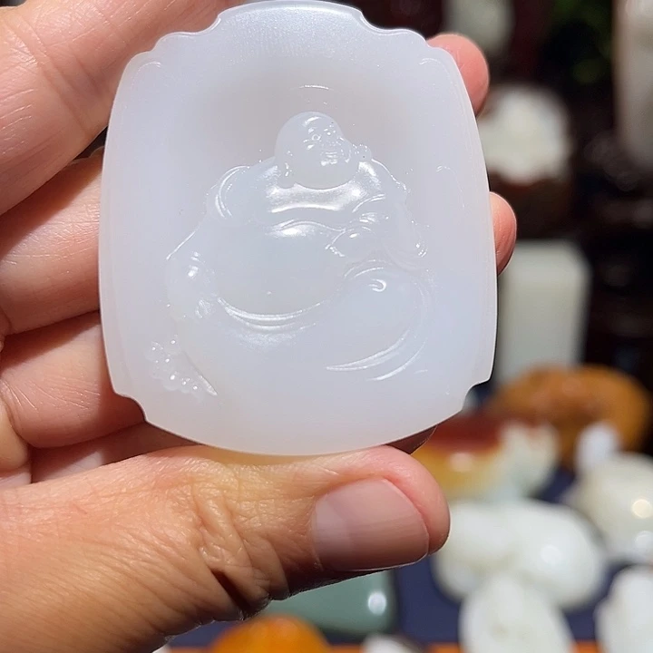 和田玉未镶嵌吊坠(不含链)