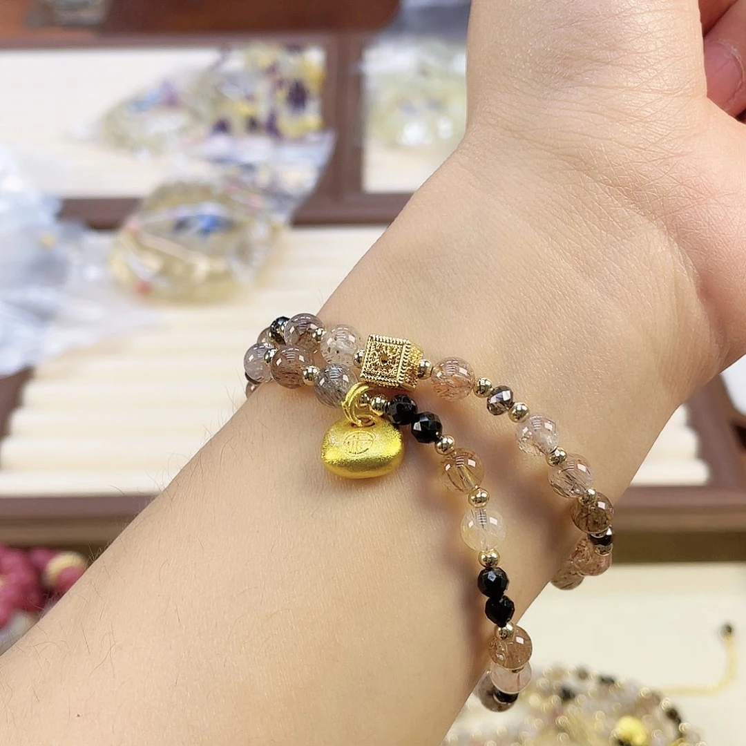 水晶手链未镶嵌超七金顿顿