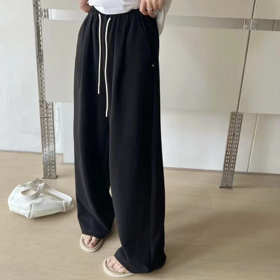 秋款纯色简约直筒卫裤