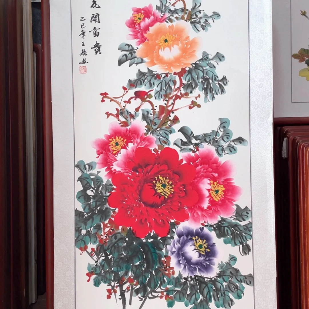 国画带框尺寸63*123厘米