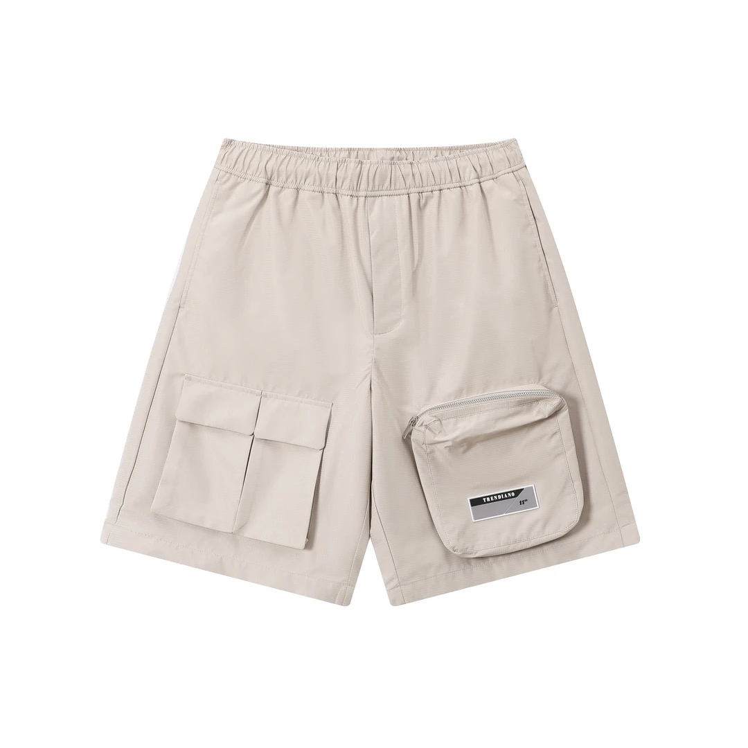 【TR】521-206521P短款（宽松型） 夏季多口袋松紧腰裤子 男女同款