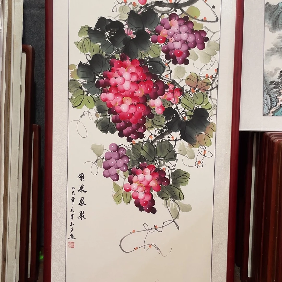 国画带框尺寸63*123厘米