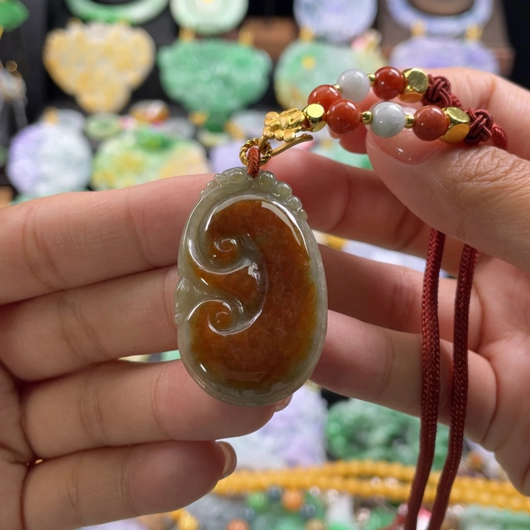 翡翠未镶嵌颈饰代编织