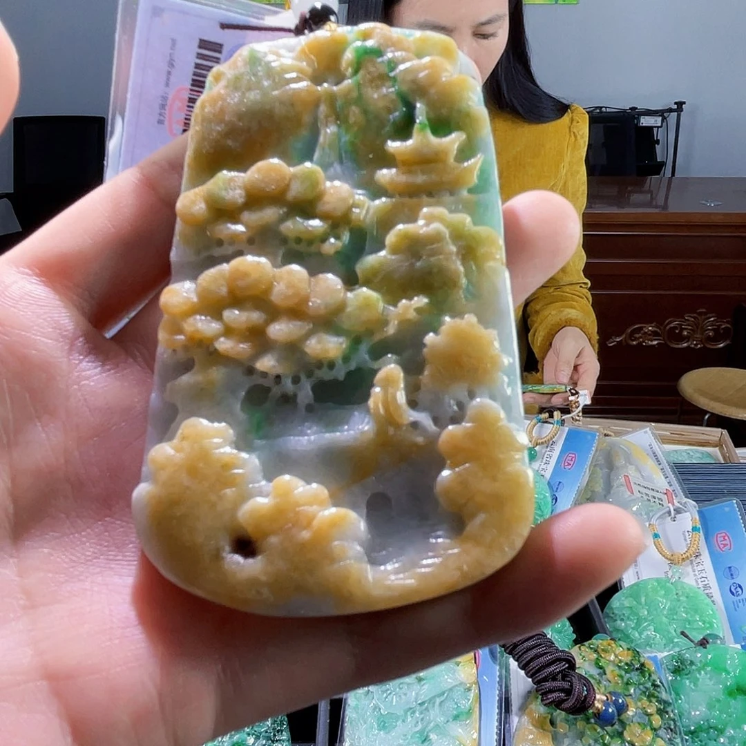 颈饰未镶嵌翡翠翡翠