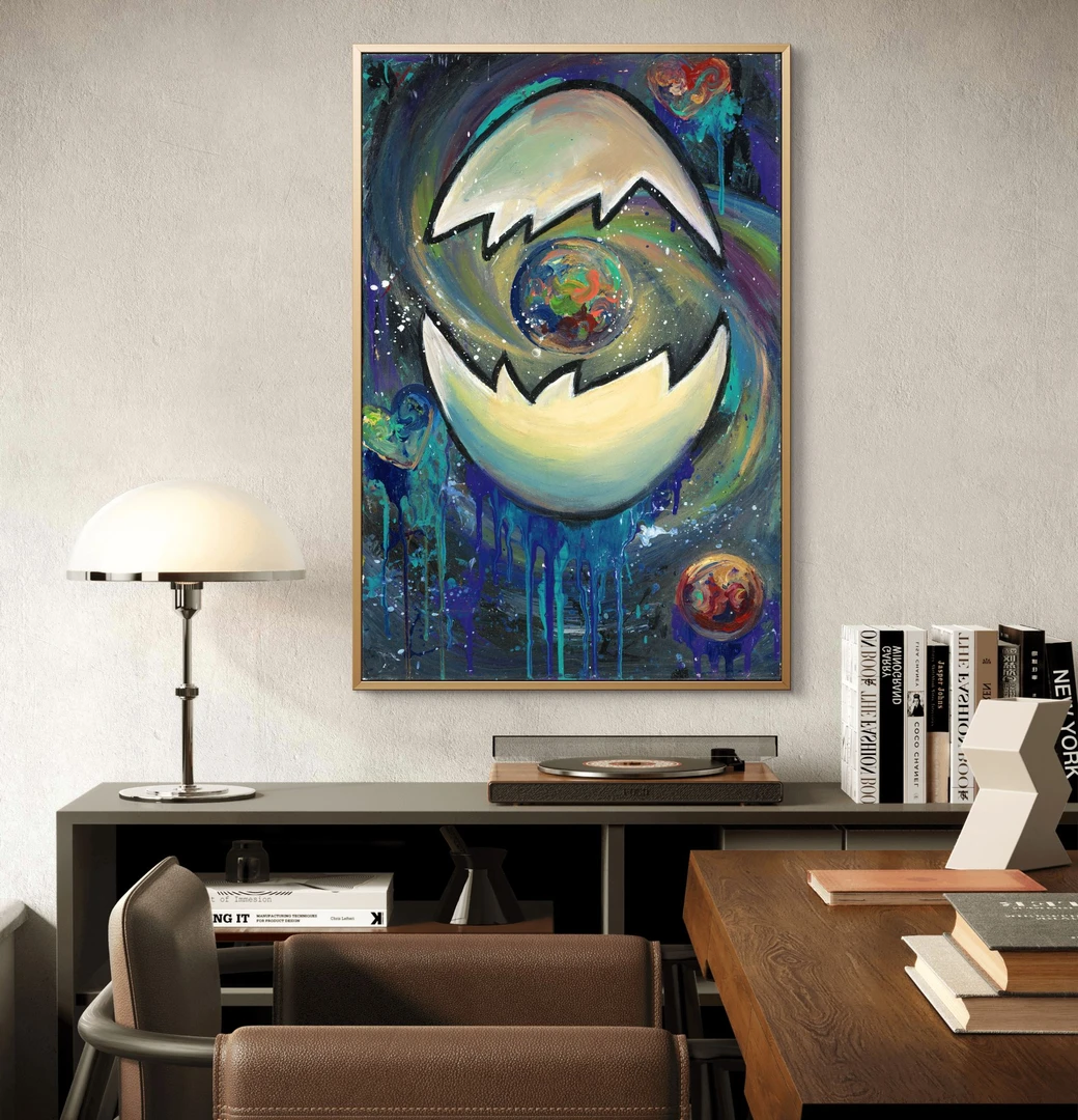 【破壳重生】精品原创艺术微喷版画