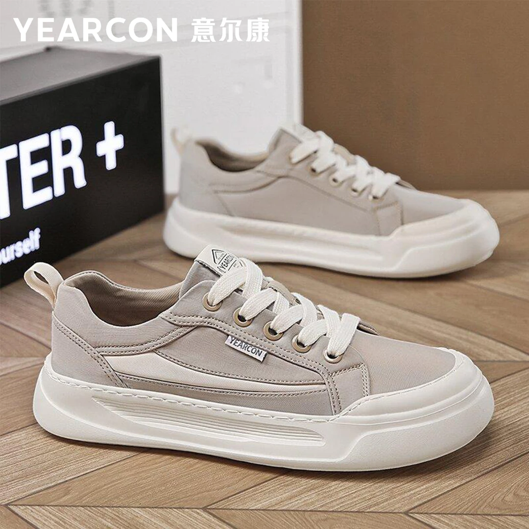 YEARCON/意尔康夏季新款透气冰丝布面板鞋速干防水低帮男鞋子4863