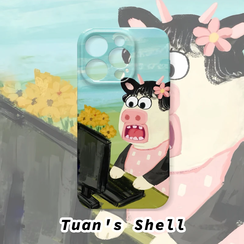 工作牛马菲林软壳适用苹果VIVO华为OPPO小米荣耀一加手机壳