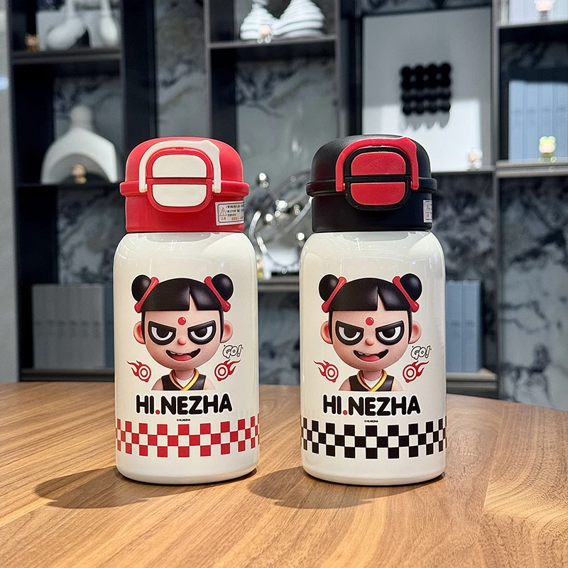 【安之姐补贴专属】哪吒传奇双饮保温杯不锈钢便携儿童大肚水杯X01