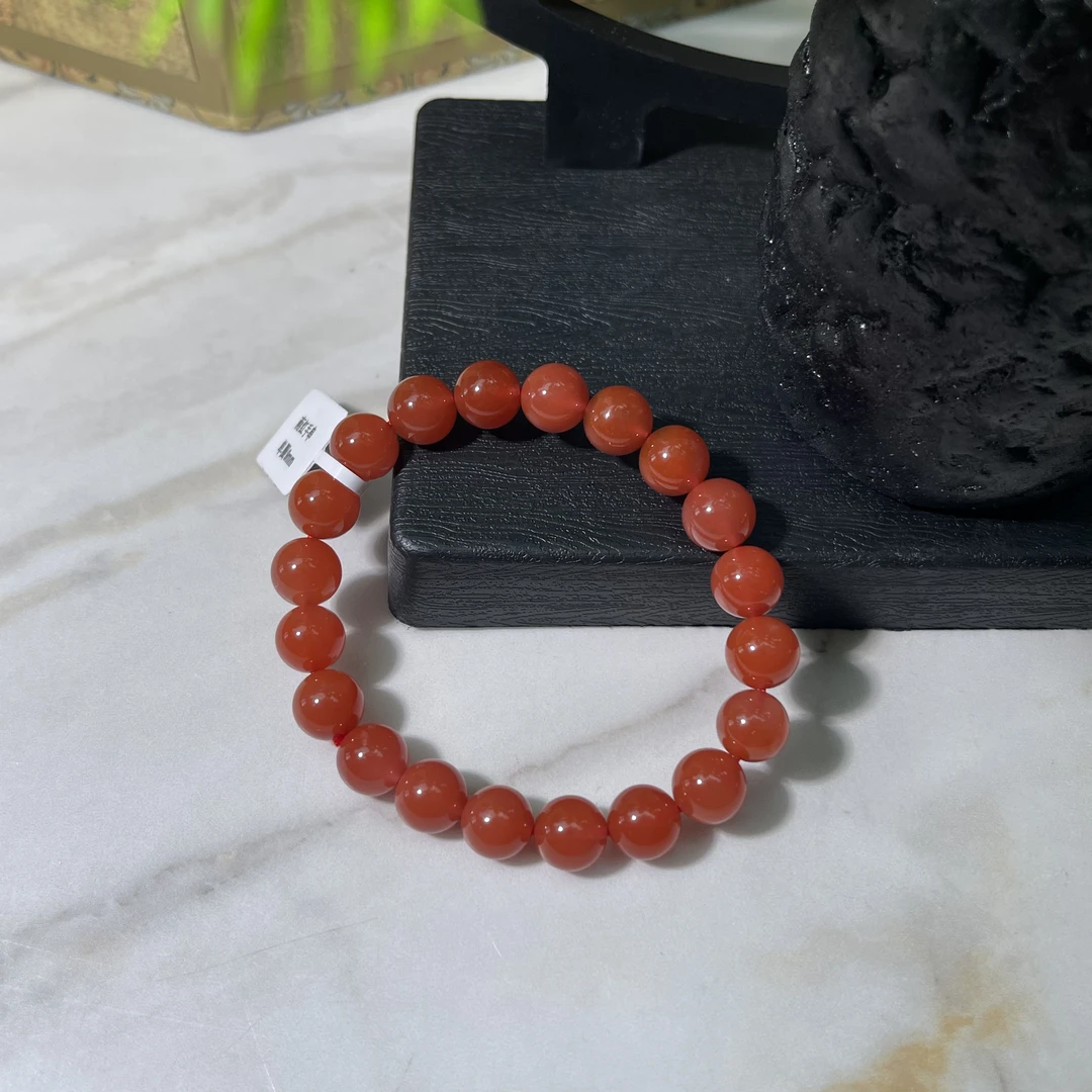 南红手串 单圈 9mm+ 多样性发一