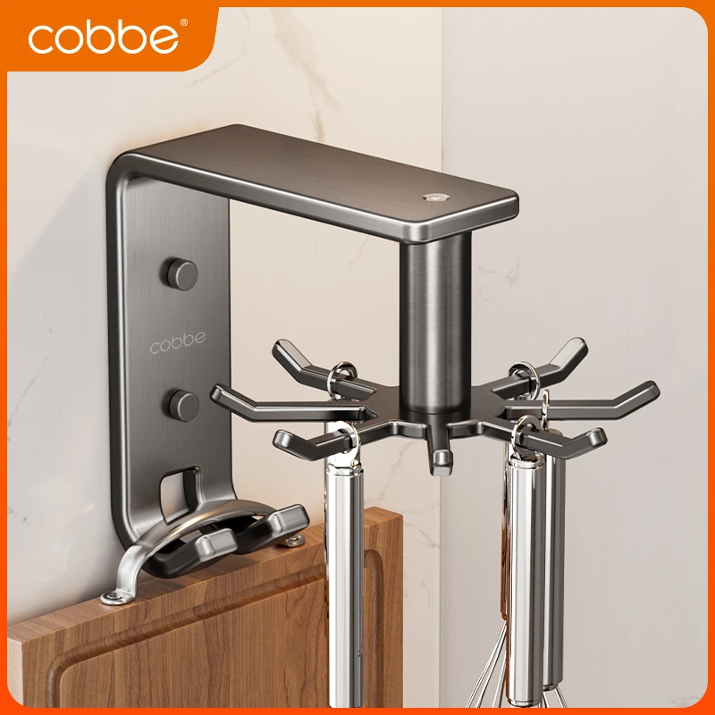 卡贝304不锈钢厨房卫生间直角挂钩顶装挂钩防锈耐用免打孔家用