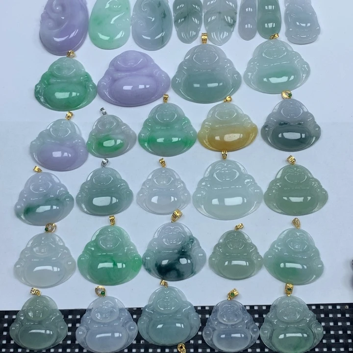 翡翠未镶嵌颈饰天然
