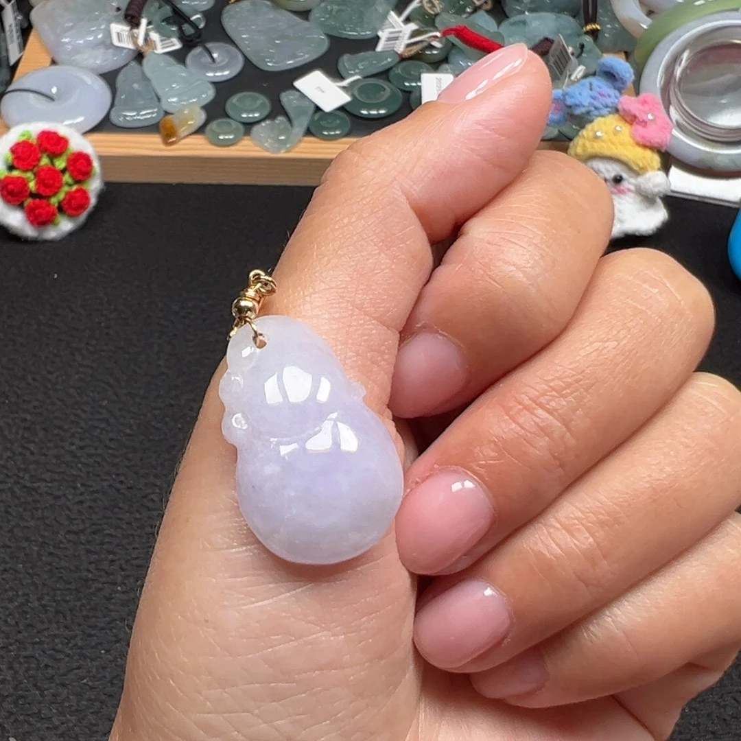 翡翠未镶嵌颈饰天然A货缅甸翡翠