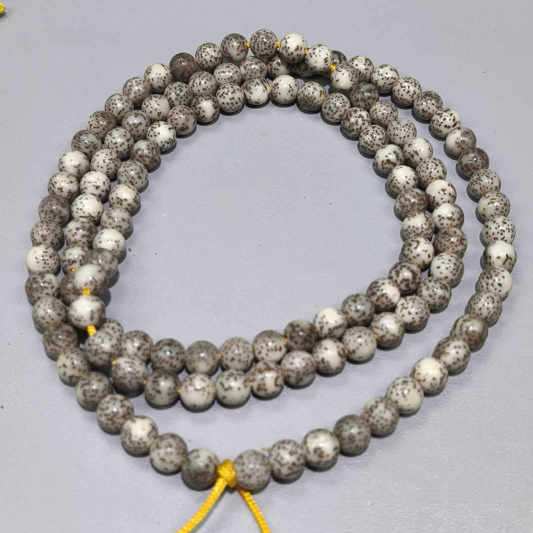 Y6 糯冰灰星月菩提卡0.7圆珠多圈手串(多样性发其一)