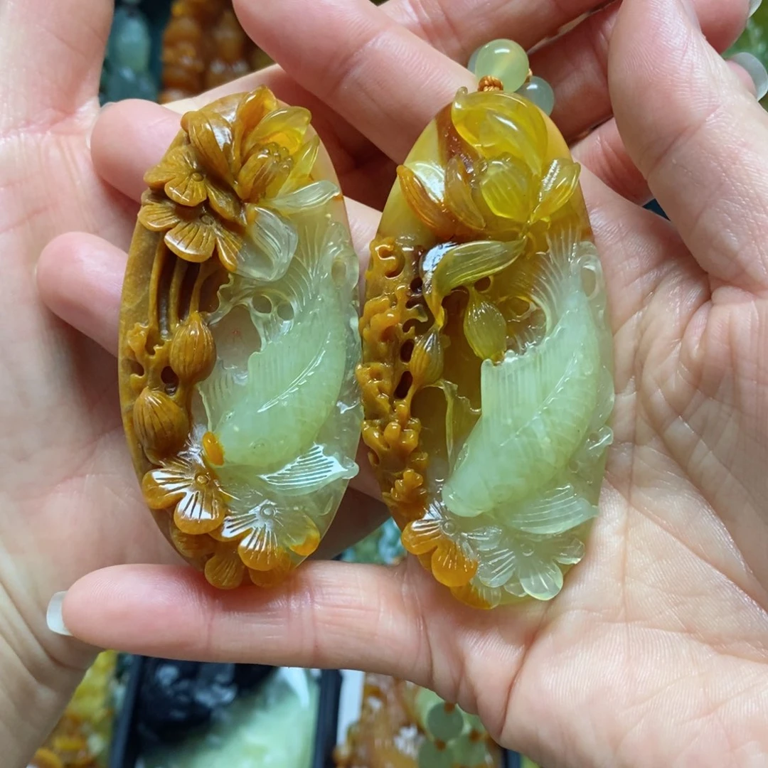 岫玉吊坠(赠链)未镶嵌祈*