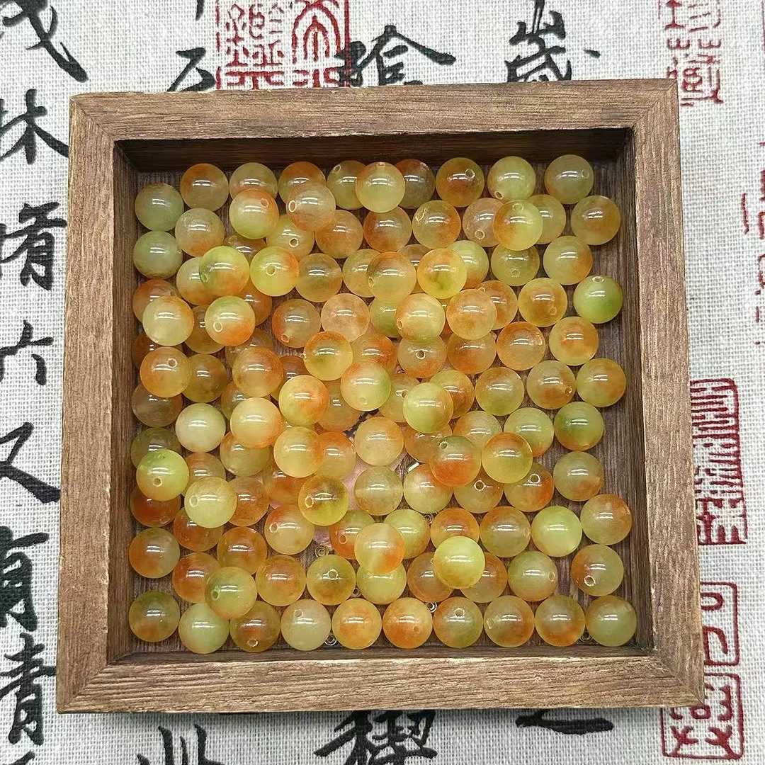 【杨枝甘露8/10mm】石英质玉 秋冬氛围感DIY散珠 多样性发一