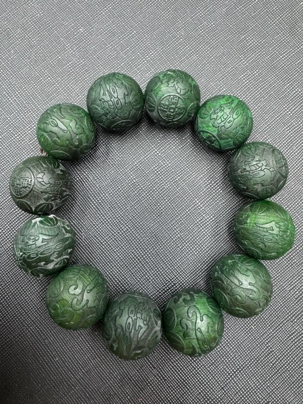 633沉木雕刻手串