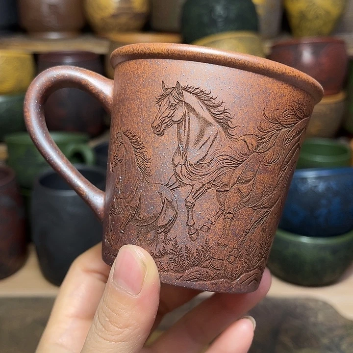 紫砂茶杯宜兴紫砂茶具正品