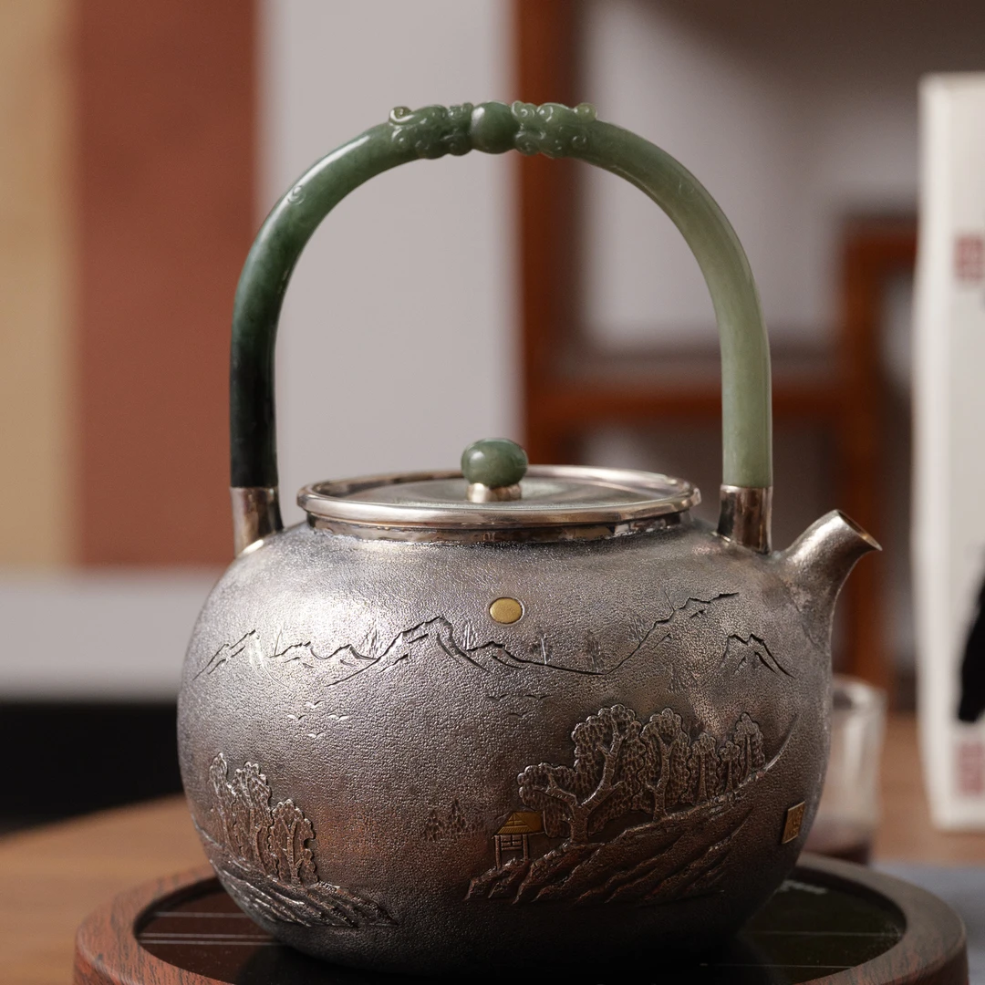 古悦悦翠系列 隐居烧水泡茶壶 手工做旧家用送礼烧水壶约740CC