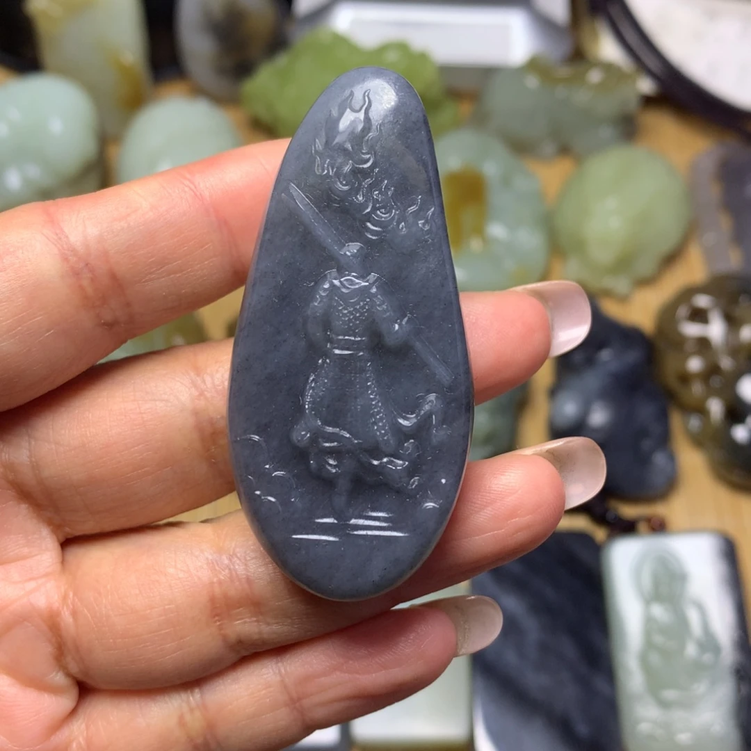 和田玉未镶嵌挂件