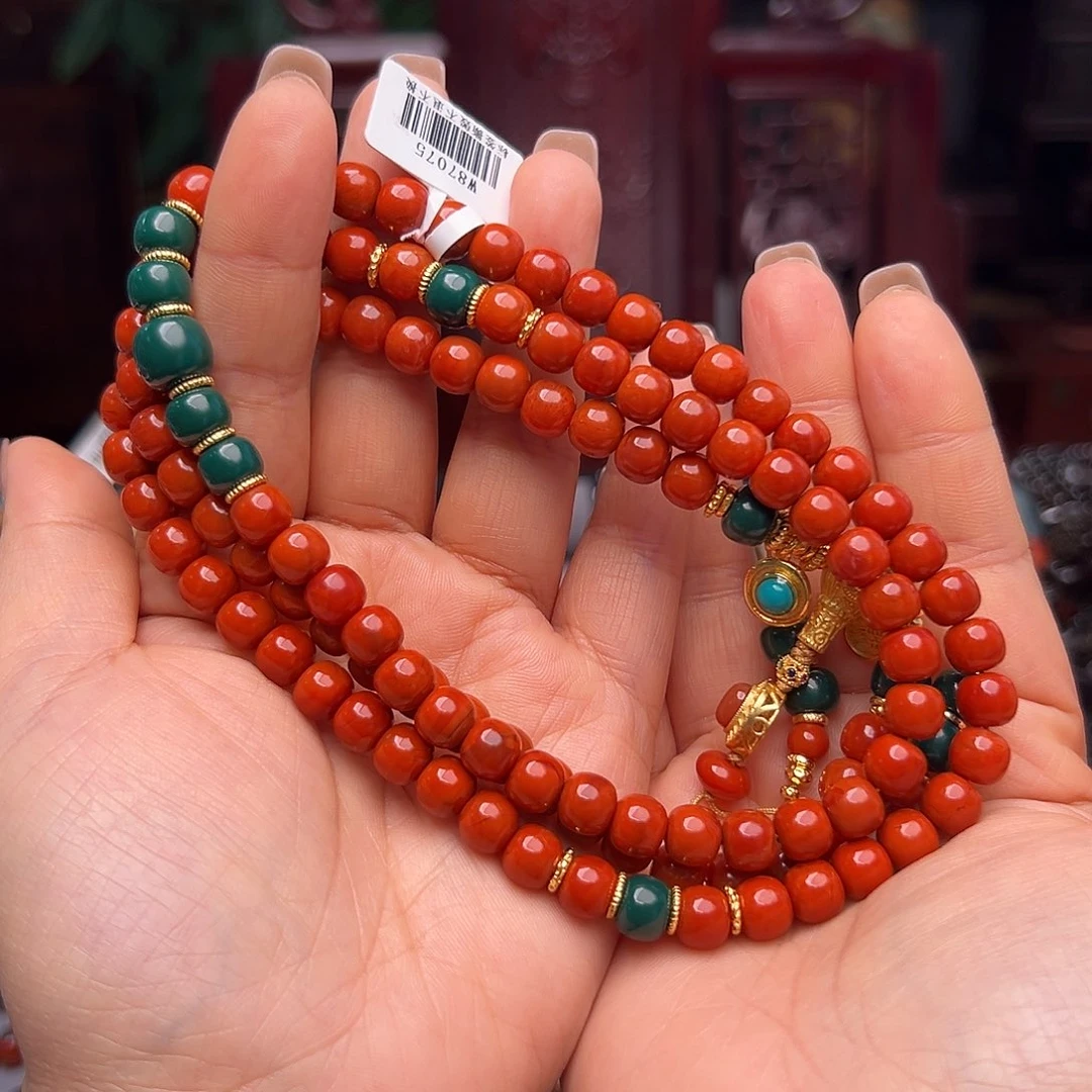 南红玛瑙项链合金南红XJ014