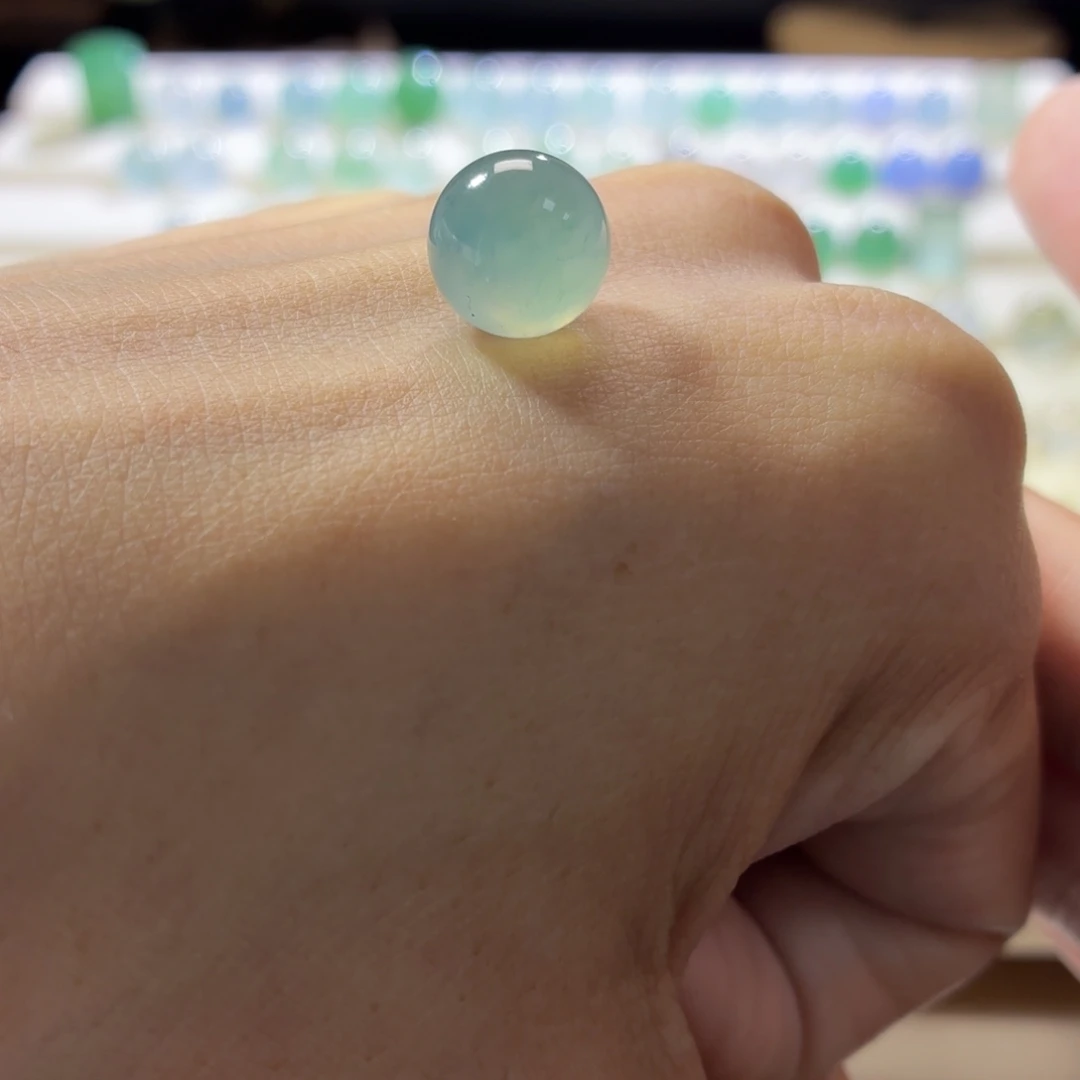 定制翡翠未镶嵌蓝调很漏卡10➕