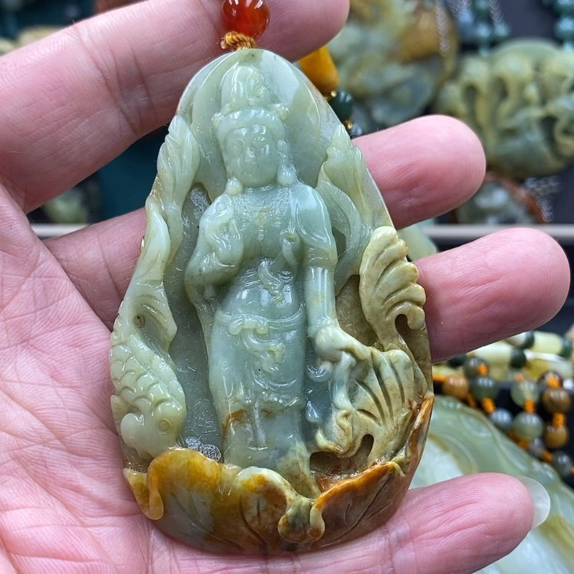 【闪购商品】未镶嵌蛇纹石玉吊坠