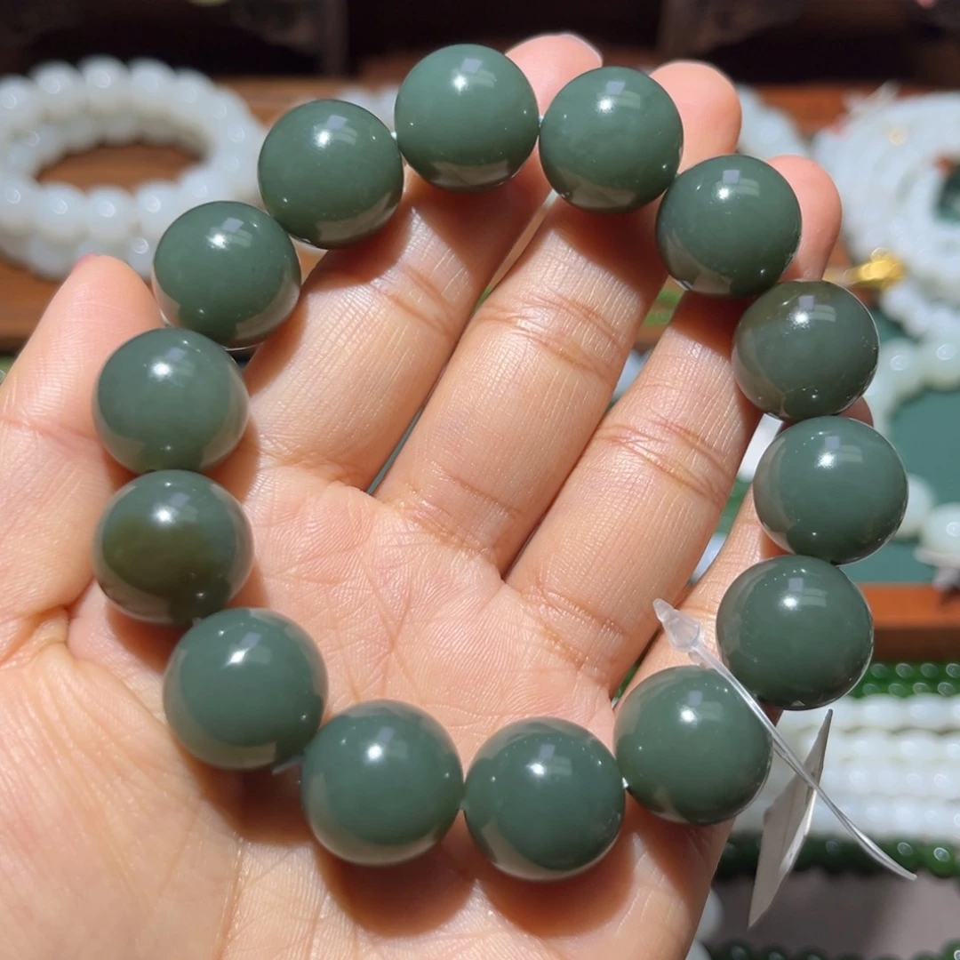 和田玉未镶嵌手链