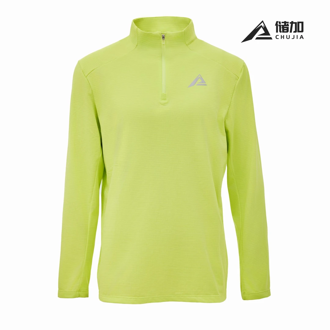 储加男款冬季颗粒绒半拉链长袖跑步秋季舒适